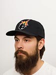 Бейсболка MITCHELL NESS арт. HMUS6367-MNNYYPPPBLCK (черный)